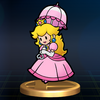 SSBB Trophy Paper Peach.png