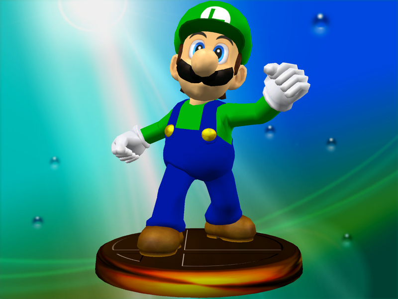 File:SSBM Trophy Luigi (Classic).png