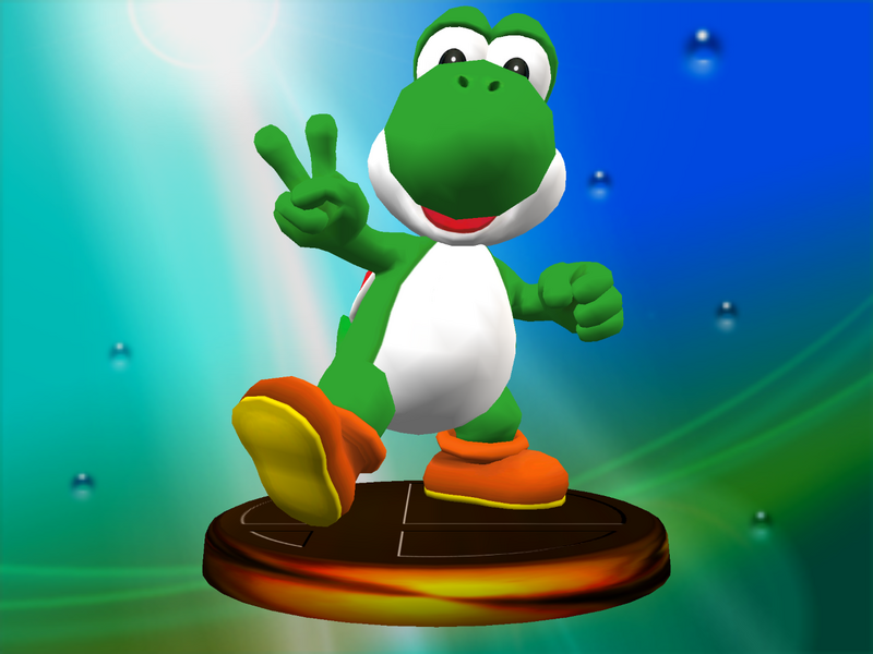 File:SSBM Trophy Yoshi (Classic).png